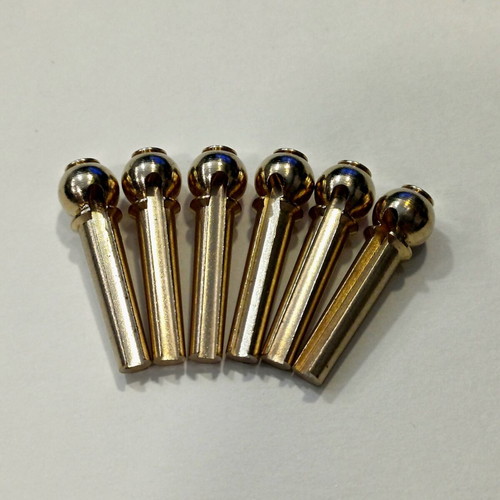Brass Bridge Pins for Acoustic Guitar, set of 6