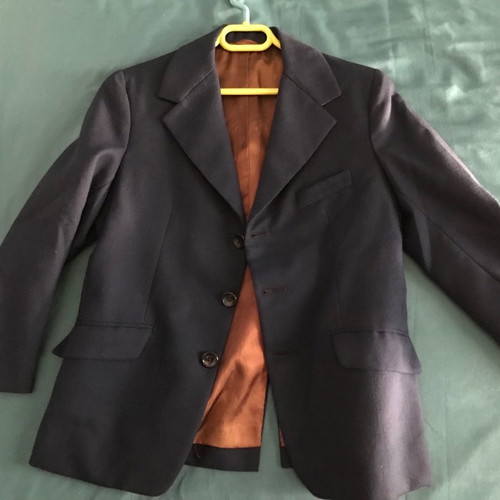 Vintage boy’s jacket used, dark blue
