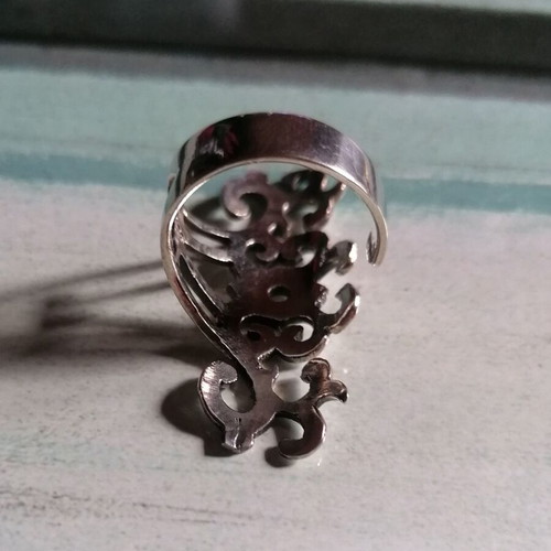 Silver 925 Arabesque style ring new, silver color