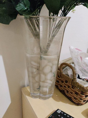 Glass vase used