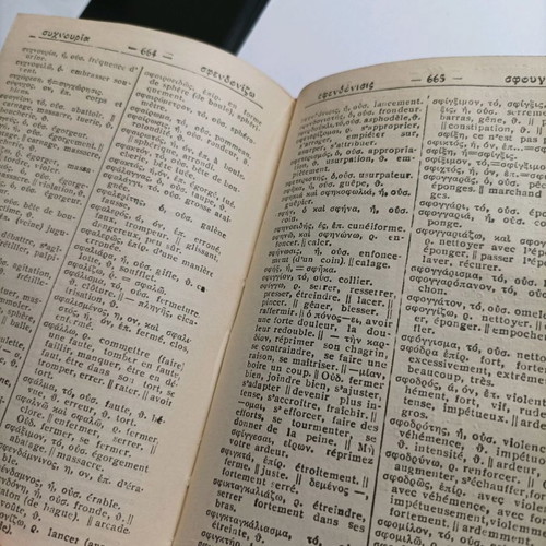 Greek-French Dictionary M. I. Saliveros used