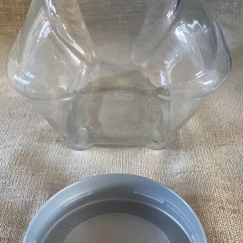 IKEA container used with glass body and gray plastic lid