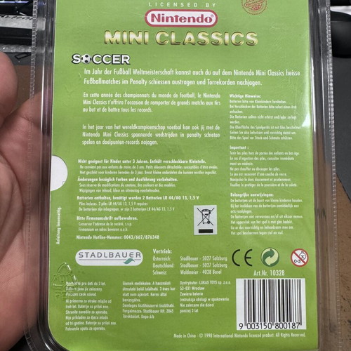 Nintendo Mini Classic Soccer new 1998 handheld console