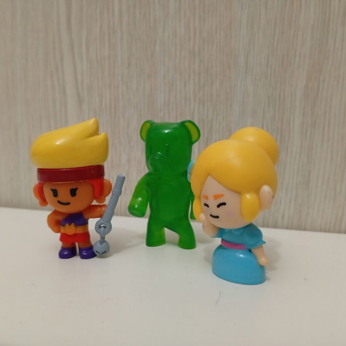 Brawl Stars Green Candie Bear figure set, PMI LTD collection