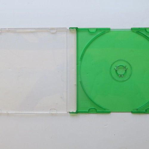 CD/DVD slim case single green new