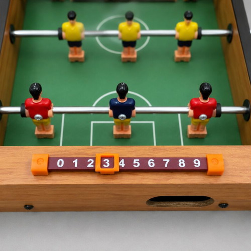 Mini Wooden Table Football 34x22cm like new