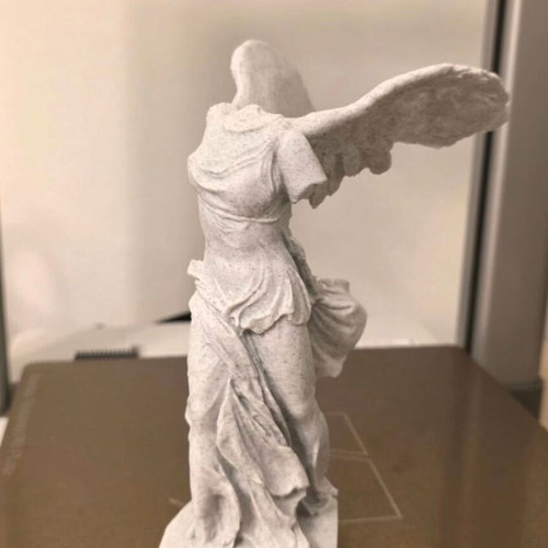Nike of Samothrace 3D printed statue new, marble effect