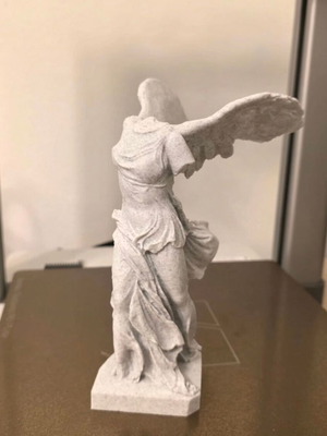 Nike of Samothrace 3D printed statue new, marble effect