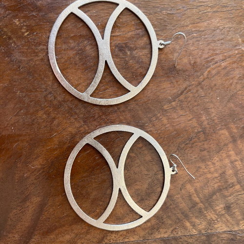 Silver earrings like new, unique from Monemvasia
