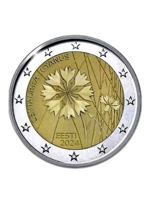 Estonian 2 euro coin 2024 unc from roll