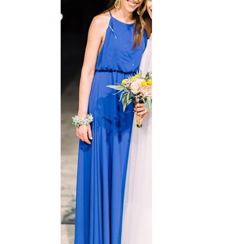 Mind Your Style blue open-back dress