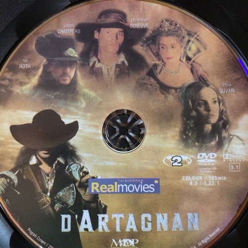 D'Artagnan DVD like new with subtitles, slimcase