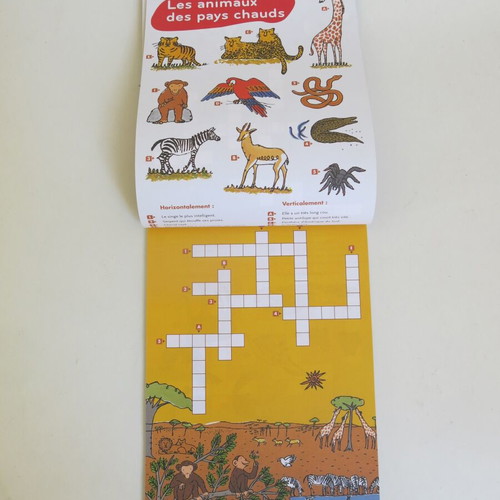 French book with Super Blocs crossword puzzles used