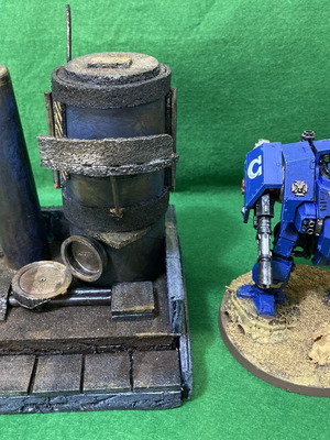 Handmade Industrial Terrain Building for Warhammer 40k and Kill Team