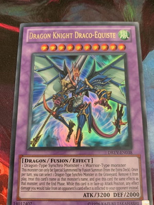 Dragon Knight Draco-Equiste Yu-Gi-Oh card new, ultra rare