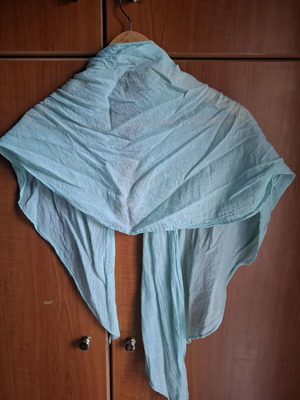 Scarf like new turquoise