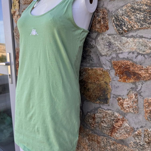 Kappa mini dress pistachio with straps like new, size L