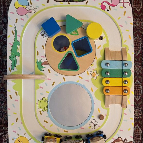 ELC Early Learning Centre wooden activity table used