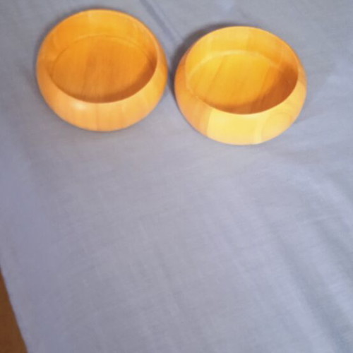 Wooden bowls, set of 2