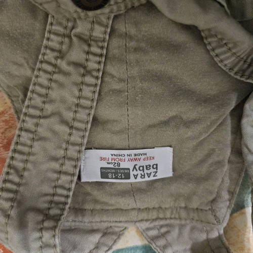 Zara baby beige salopette for 12 to 18 months like new