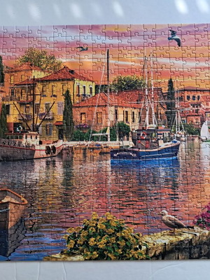 Harbor puzzle 500 pieces like new, Trefl