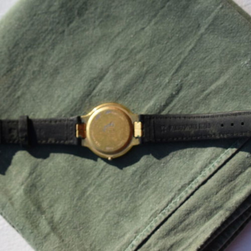 Maurice Lacroix watch used, vintage 70s, blue