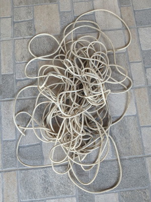 Telephone network cable white used, 50 meters