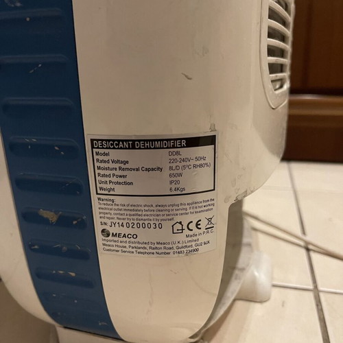 Meaco DD8L dehumidifier used