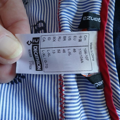 Competition jacket size 46, fits like 40/42, blue