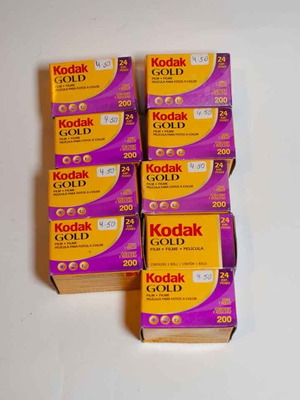 Φιλμ Kodak Gold 200 πακέτο 9, ληγμένα 2008, 24 πόζες το καθένα