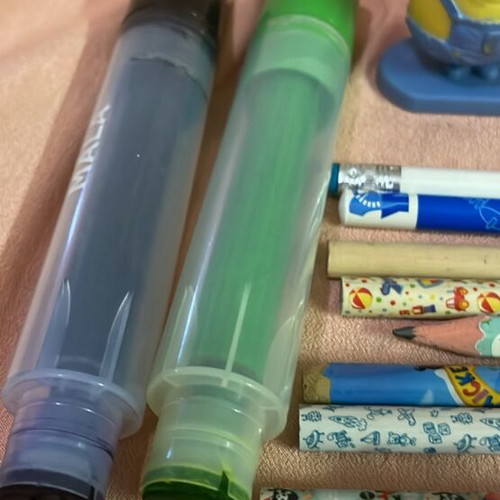 Pencils, erasers, markers, and toy stamps set new
