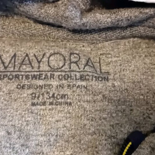 Mayoral kids' tracksuit set blue-gray 9 years like new