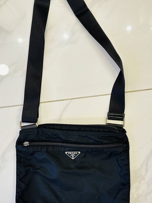 Prada crossbody bag, vintage black nylon