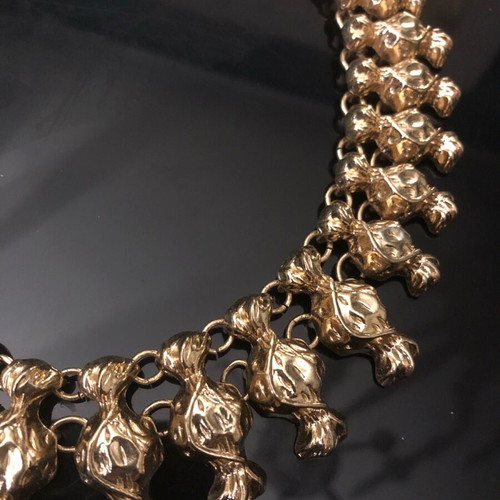 Statement gold necklace new