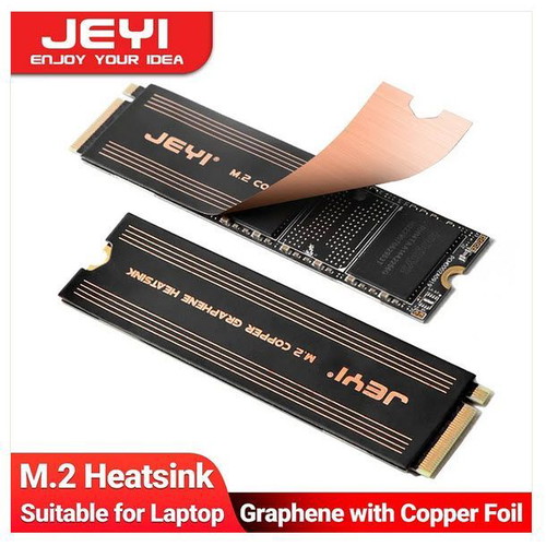 JEYI Graphene Heatsink for M.2 SSD 2280, 2-Pack, new