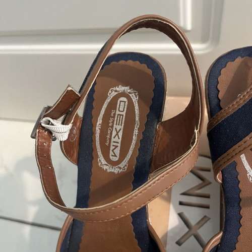 Dexim platform sandals used, blue, size 38