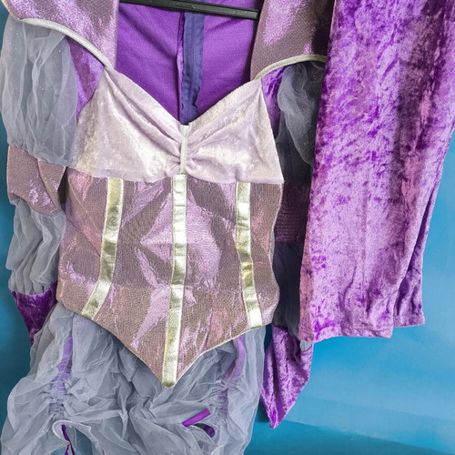 Princess carnival costume like new with velvet leggings for 11-12 years