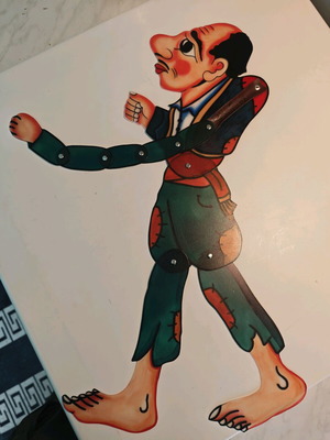 Karagiozis figure new, professional plastic 60 cm