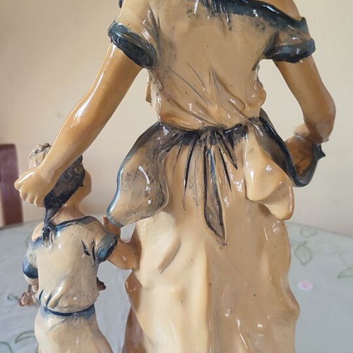 Vintage Italian Capodimonte statue signed F. Merli