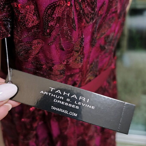 Tahari Asl maxi dress XL with sequins and lace