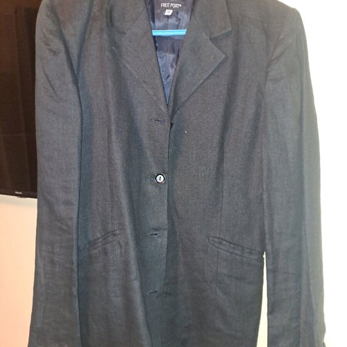 Women's linen jacket like new, black, size M