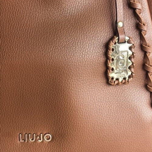 Liu Jo Milano Tote Bag New Cognac Shoulder Bag with Crossbody Strap