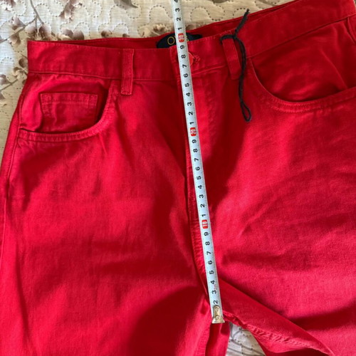 Ovs Fashion women's jeans like new, red, sizes S-M