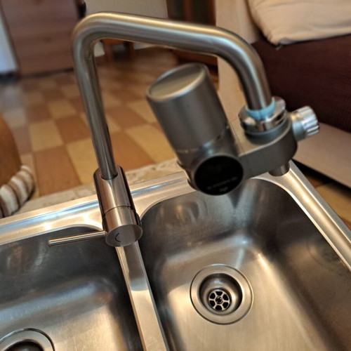 Teka sink used with new faucet and filter