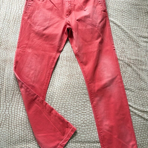 Scotch&Soda cotton pants red coral like new, size L