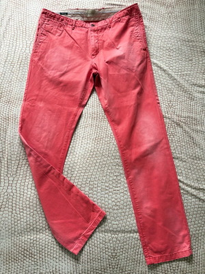 Scotch&Soda cotton pants red coral like new, size L