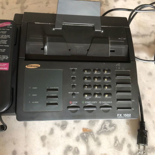 Samsung FX 1502 fax phone black and white copier used