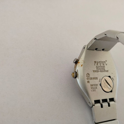 Swatch Irony watch used, not working, gray