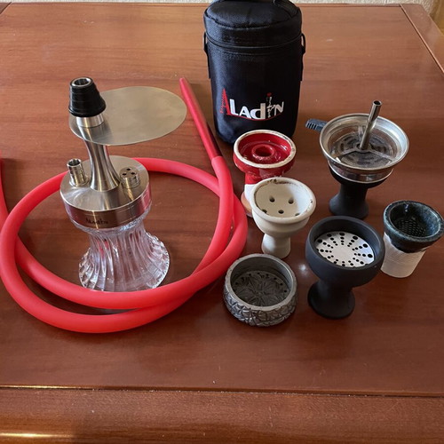 Aladin small hookah with accessories, like new