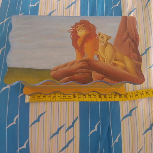Storage box used hand-painted with The Lion King design